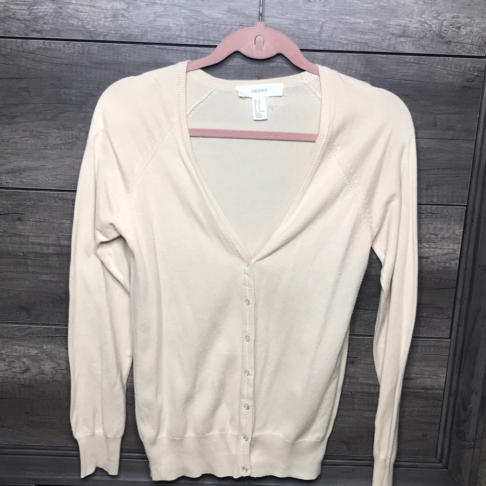 Tan cardigan!